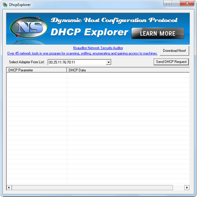 DhcpExplorer allows you to discover DHCP servers on your local subnet or LAN.